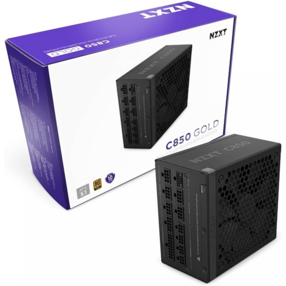 NZXT C850 Gold ATX 3.1 850W Μαύρο Τροφοδοτικό Υπολογιστή Full Modular 80 Plus Gold