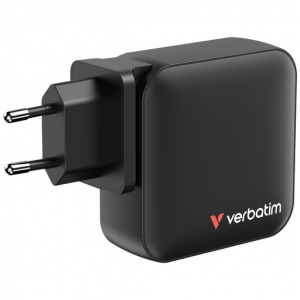 Verbatim Φορτιστής Χωρίς Καλώδιο GaN με Θύρα USB-A και 3 Θύρες USB-C 165W Power Delivery Μαύρος Verbatim Φορτιστής Χωρίς Καλώδιο GaN με Θύρα USB-A και 3 Θύρες USB-C 165W Power Delivery Μαύρος