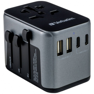 Universal Travel Adapter UTA-04 PD61W / QC / 3xUSB / 2xType-C Universal Travel Adapter UTA-04 PD61W / QC / 3xUSB / 2xType-C