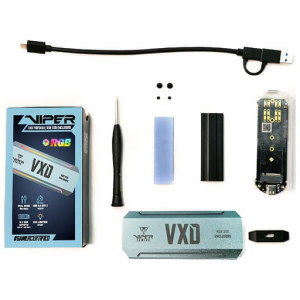 PATRIOT VXD M.2 PCIe Gen3 x 4, NVMe 1.3 RGB SSD ENCLOSURE PATRIOT VXD M.2 PCIe Gen3 x 4, NVMe 1.3 RGB SSD ENCLOSURE