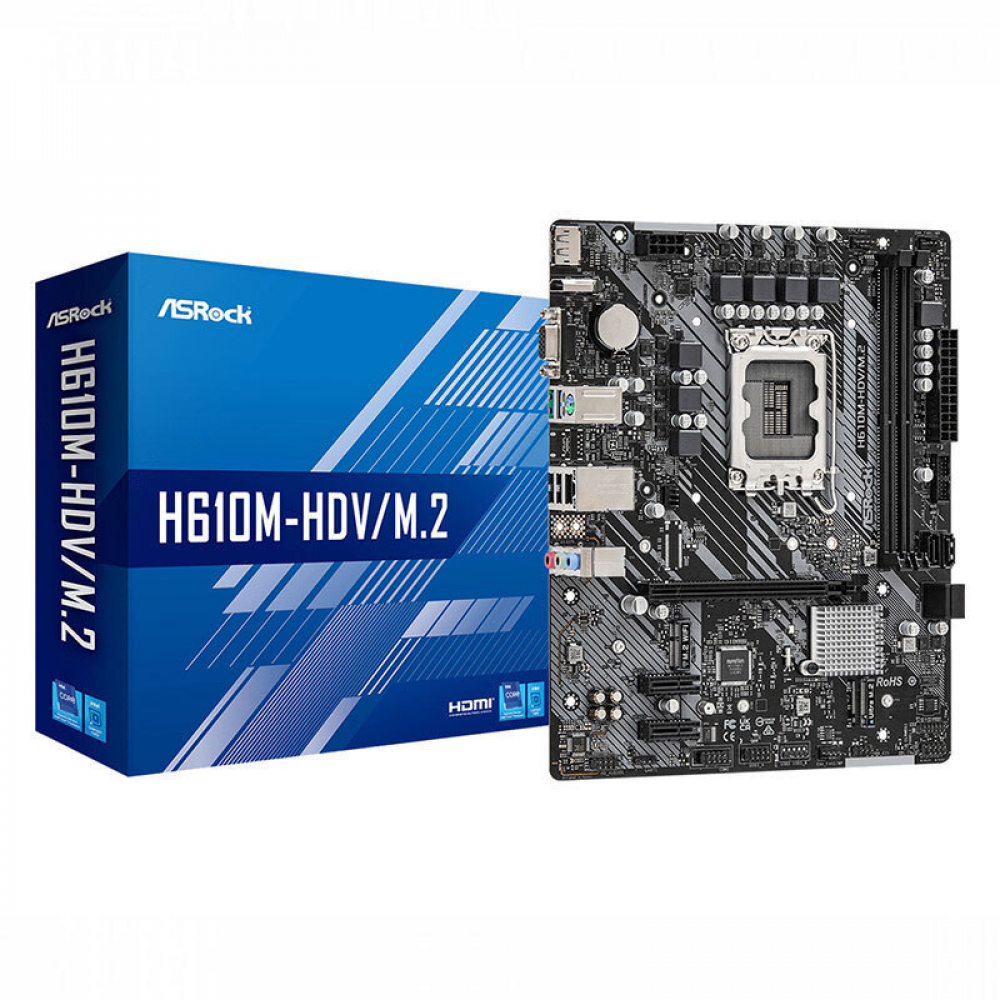 ASRock H610M-HDV/M.2 R2.0 Motherboard Micro ATX με Intel 1700 Socket