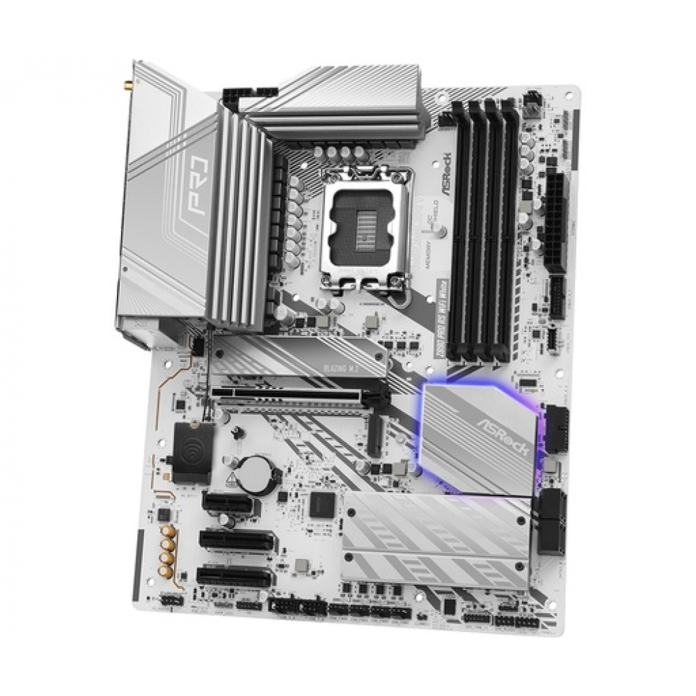 ASRock Z890 Pro RS WiFi White Motherboard ATX with Intel 1851 Socket