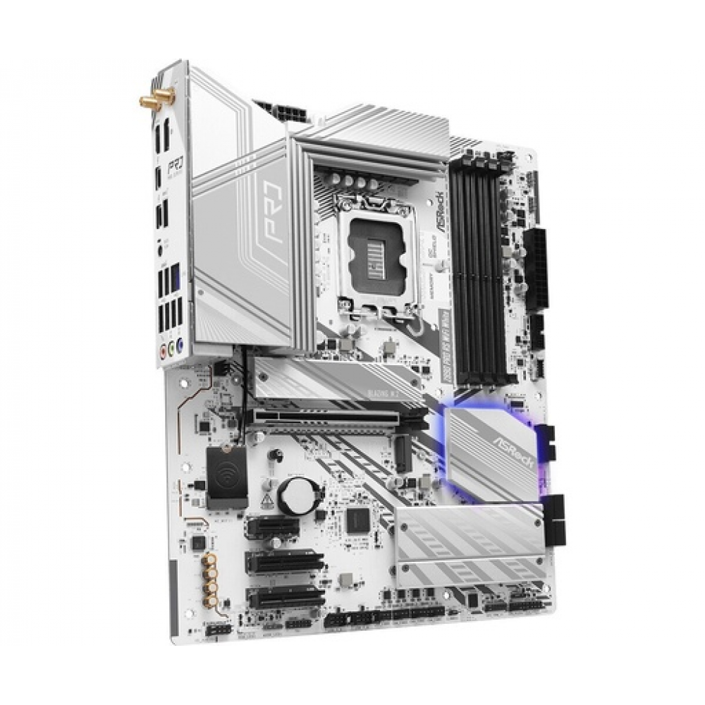 ASRock Z890 Pro RS WiFi White Motherboard ATX with Intel 1851 Socket