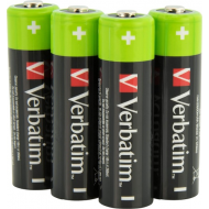 Verbatim RECHAR BATTERY AA 4 PACK Verbatim RECHAR BATTERY AA 4 PACK