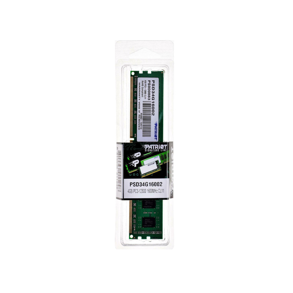 PATRIOT SIGNATURE DDR3 04GB 1600MHz PC3-12800 2R/2S