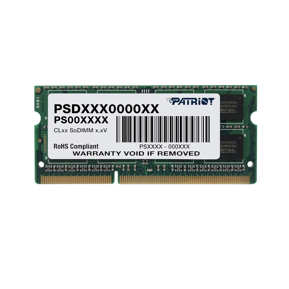 PATRIOT SIGNATURE soDDR3 04GB 1600MHz PC3-1280 LV 2R/2S