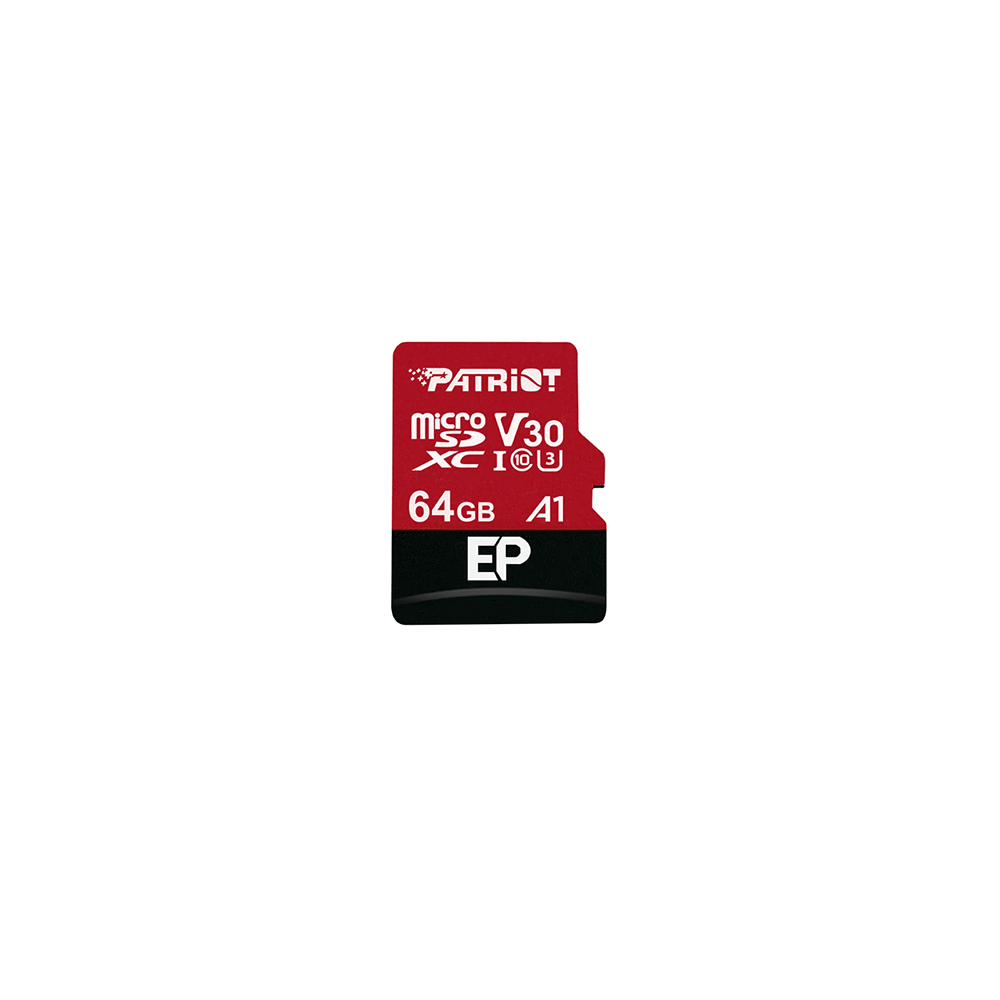 PATRIOT EP V30 A1 MICROSD/XC, 128GB 90/80MBs SD-ADAPTER