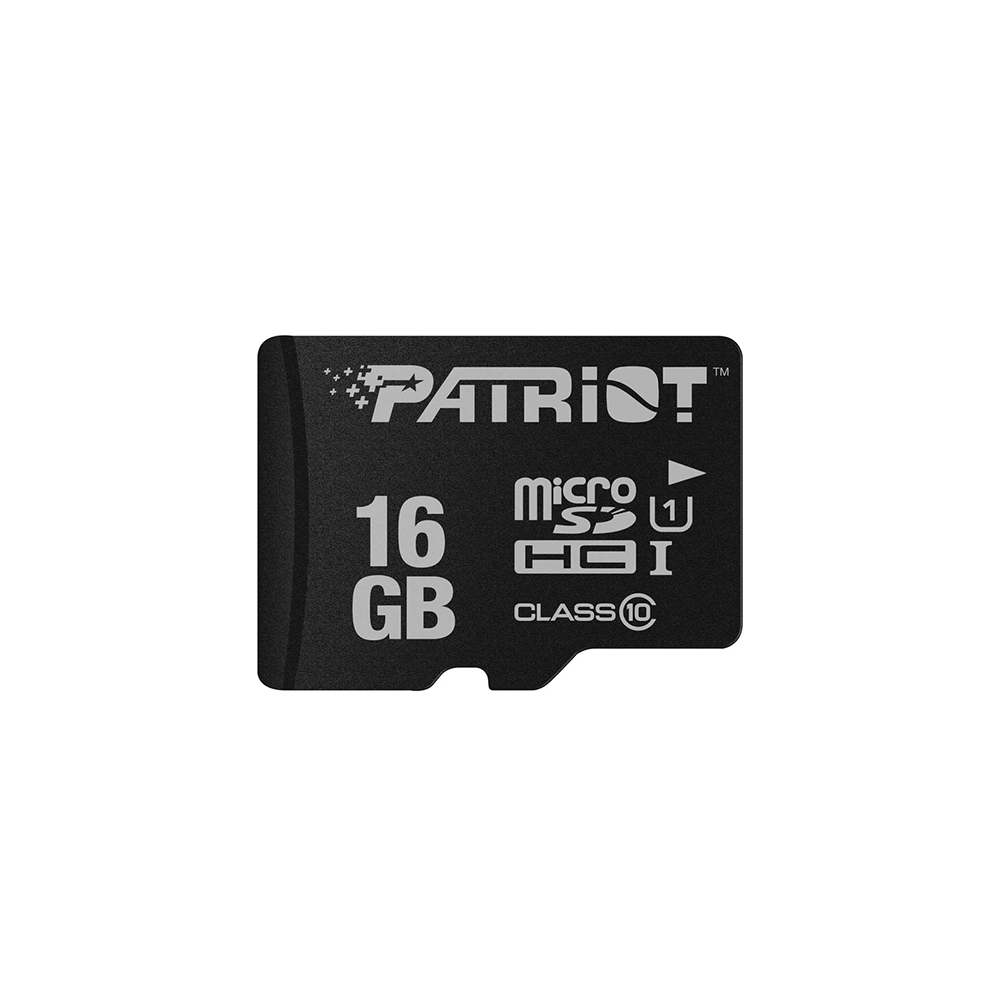 PATRIOT LX MICROSD/HC, 016GB C10 U1 80/10MBs NO-ADAPTER