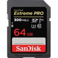 Sandisk Extreme Pro SDXC 64GB Class 10 U3 V90 UHS-II Sandisk Extreme Pro SDXC 64GB Class 10 U3 V90 UHS-II