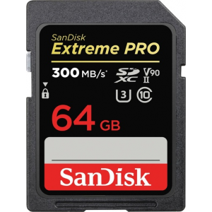 Sandisk Extreme Pro SDXC 64GB Class 10 U3 V90 UHS-II Sandisk Extreme Pro SDXC 64GB Class 10 U3 V90 UHS-II