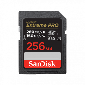 Sandisk Extreme Pro SDXC 256GB V60, C10, UHS-II Sandisk Extreme Pro SDXC 256GB V60, C10, UHS-II