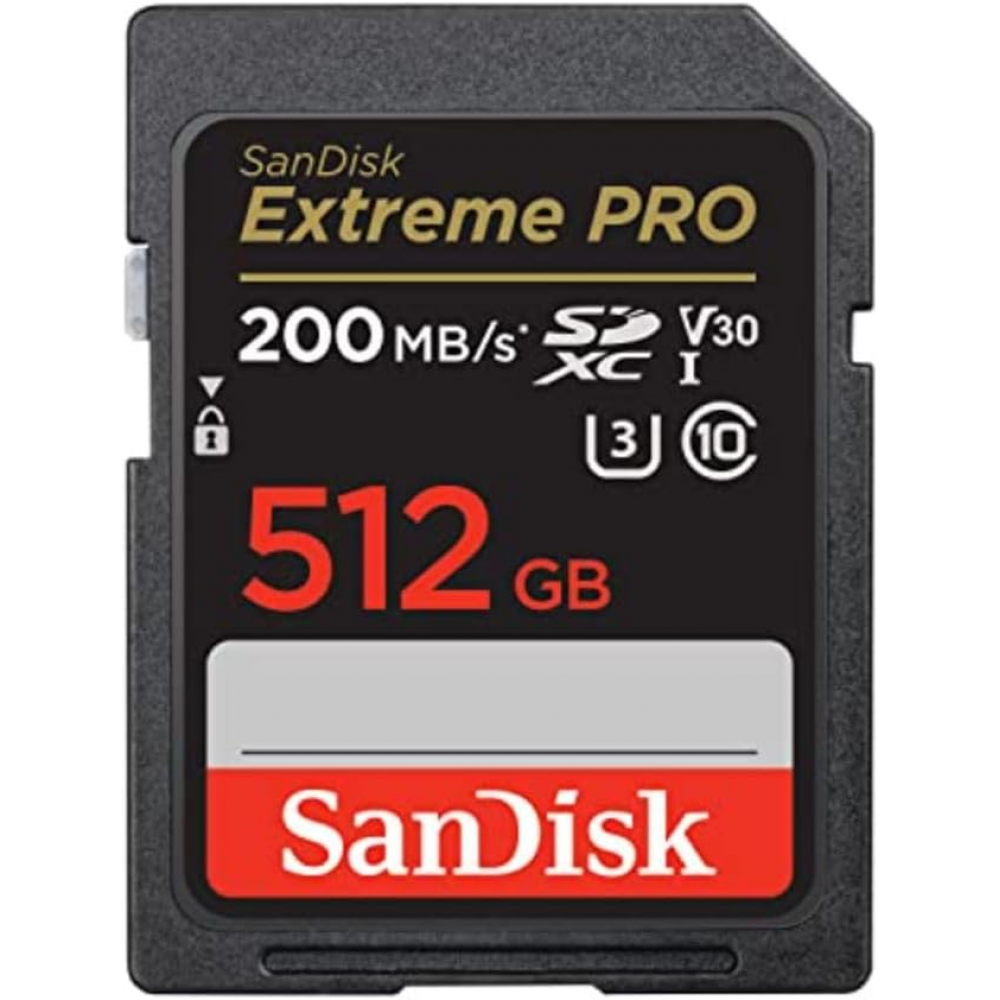 SanDisk Extreme Pro SDXC 512GB Class 10 U3 V30 UHS-I 