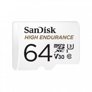 Sandisk High Endurance microSDXC 64GB Class 10 U3 V30 UHS-I με αντάπτορα Sandisk High Endurance microSDXC 64GB Class 10 U3 V30 UHS-I με αντάπτορα