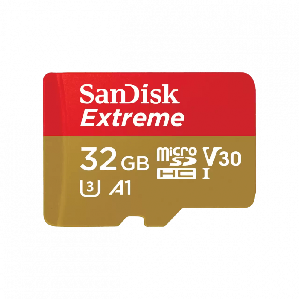 Sandisk Extreme microSDHC 32GB Class 10 U3 V30 A1 UHS-I με αντάπτορα