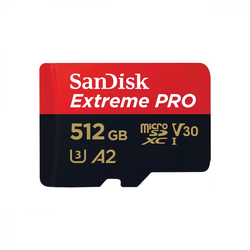 Sandisk Extreme Pro microSDXC 512GB Class 10 U3 V30 A2 UHS-I με αντάπτορα 