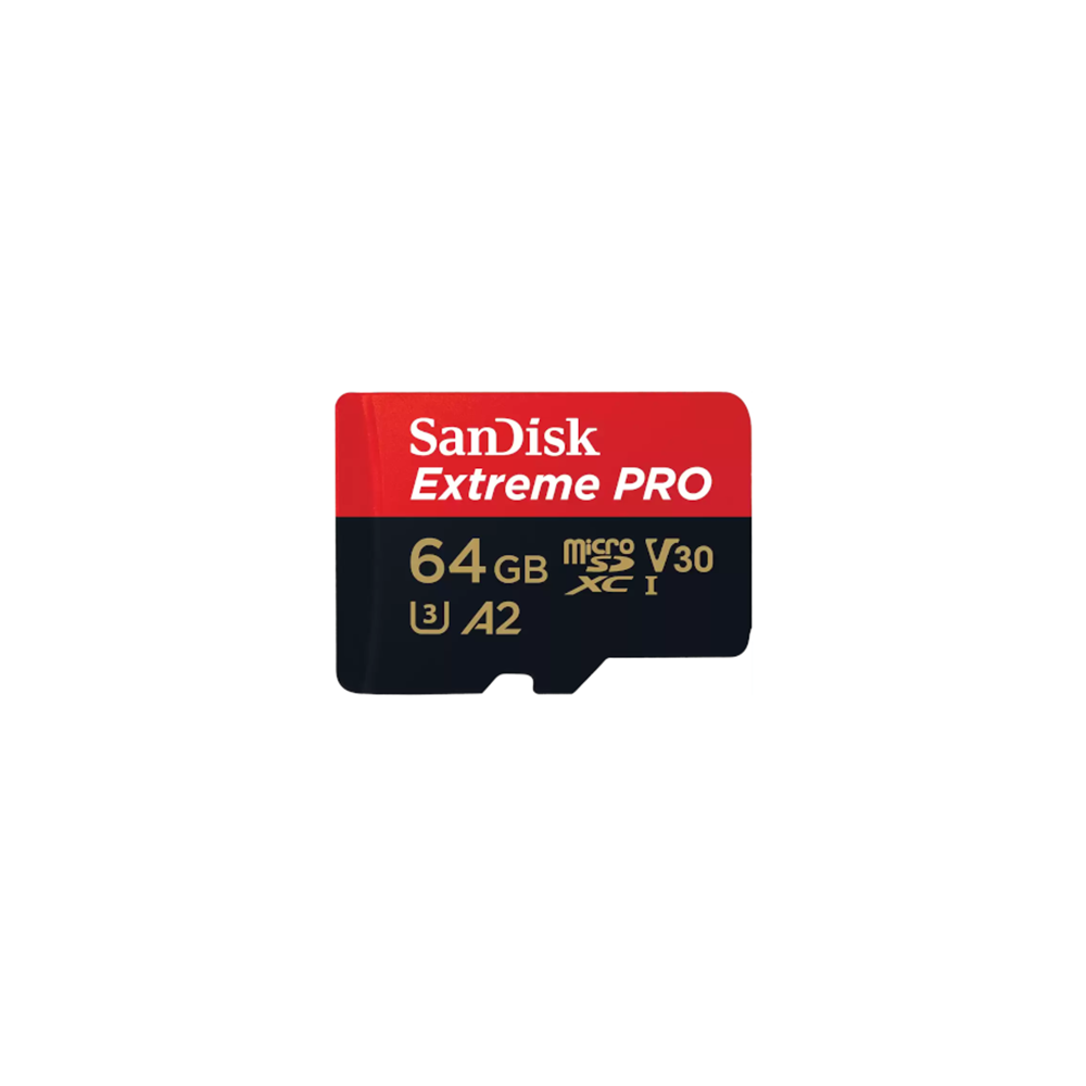 Sandisk Extreme Pro microSDXC 64GB Class 10 U3 V30 A2 UHS-I με αντάπτορα 