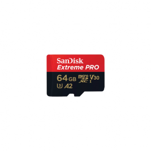 Sandisk Extreme Pro microSDXC 64GB Class 10 U3 V30 A2 UHS-I με αντάπτορα  Sandisk Extreme Pro microSDXC 64GB Class 10 U3 V30 A2 UHS-I με αντάπτορα