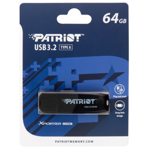 PATRIOT XPORTER CORE 64GB USB 3.2 FLASH DRIVE PATRIOT XPORTER CORE 64GB USB 3.2 FLASH DRIVE