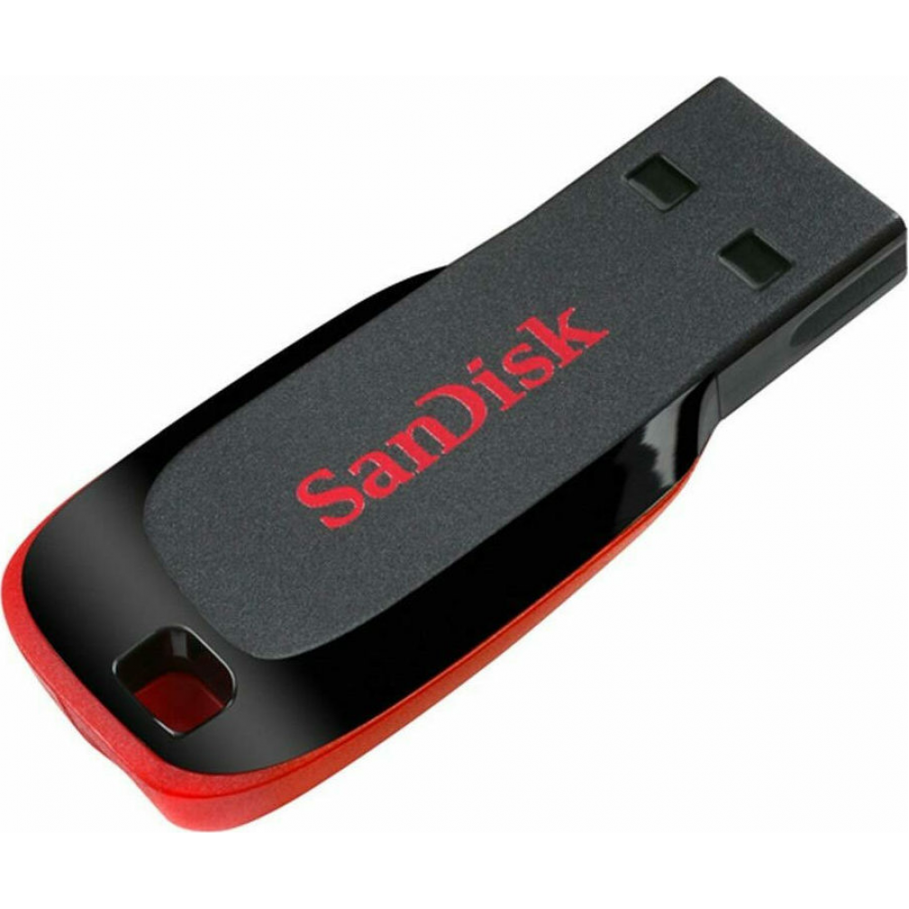 Sandisk Cruzer Blade 128GB USB 2.0 Stick Μαύρο