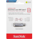 Sandisk Ultra Dual Drive Luxe 256GB USB 3.1 Stick με σύνδεση USB-C Ασημί