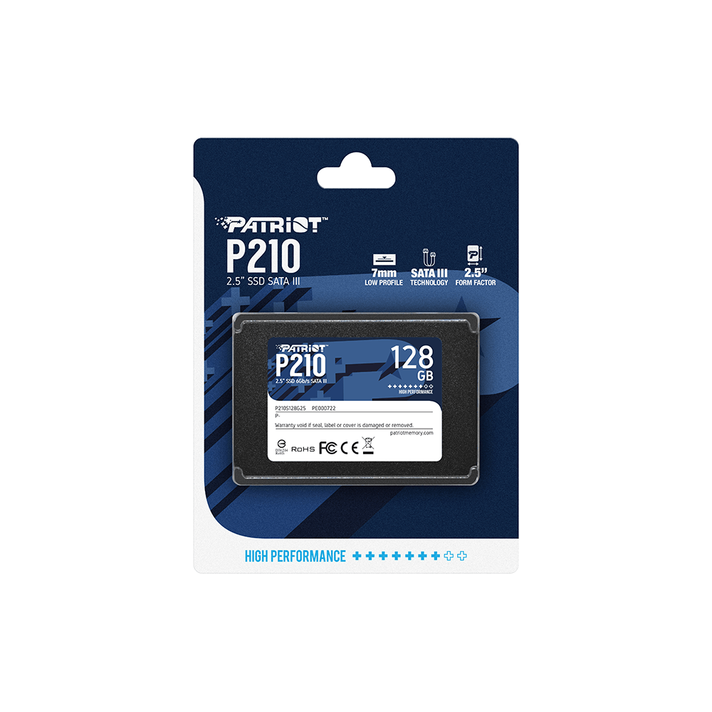 PATRIOT P210, 128GB 2.5/SATA3 450/350MBs 30K/30K