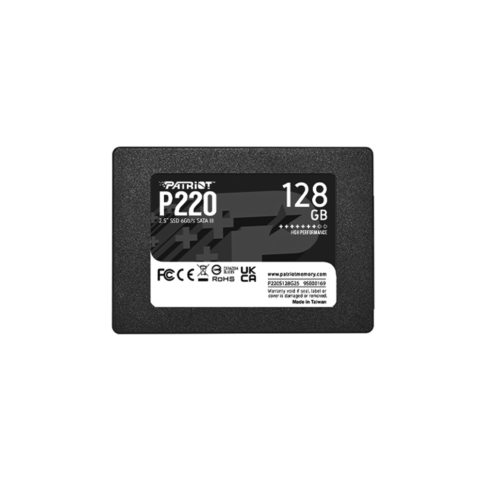 PATRIOT P220, 128GB 2.5/SATA3 550/480MBs 40K/50K