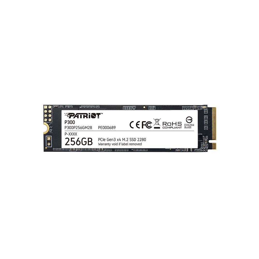PATRIOT P300, 256GB M2/2280 PCIe3x4/NVMe 1700/1100MBs