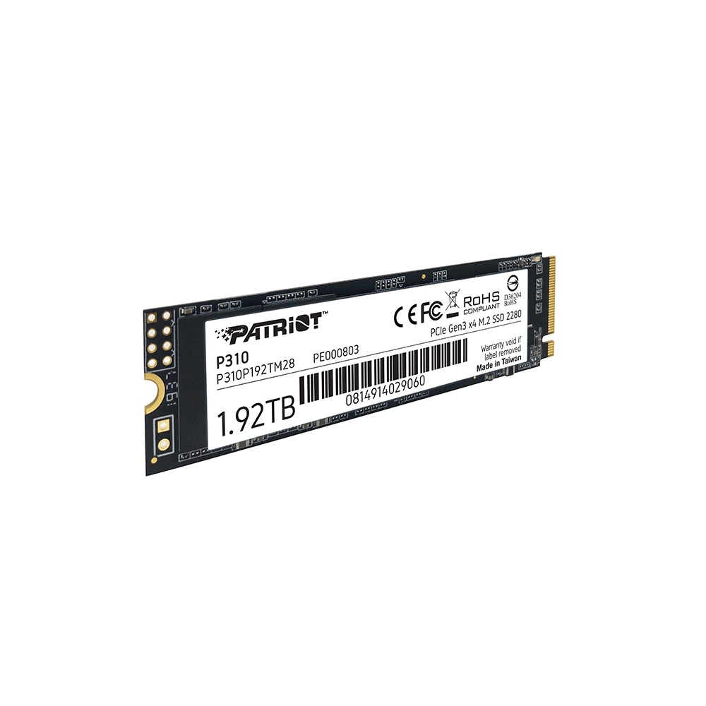 PATRIOT P310, 1.9TB M2/2280 PCIe3x4/NVMe 2100/1800MBs