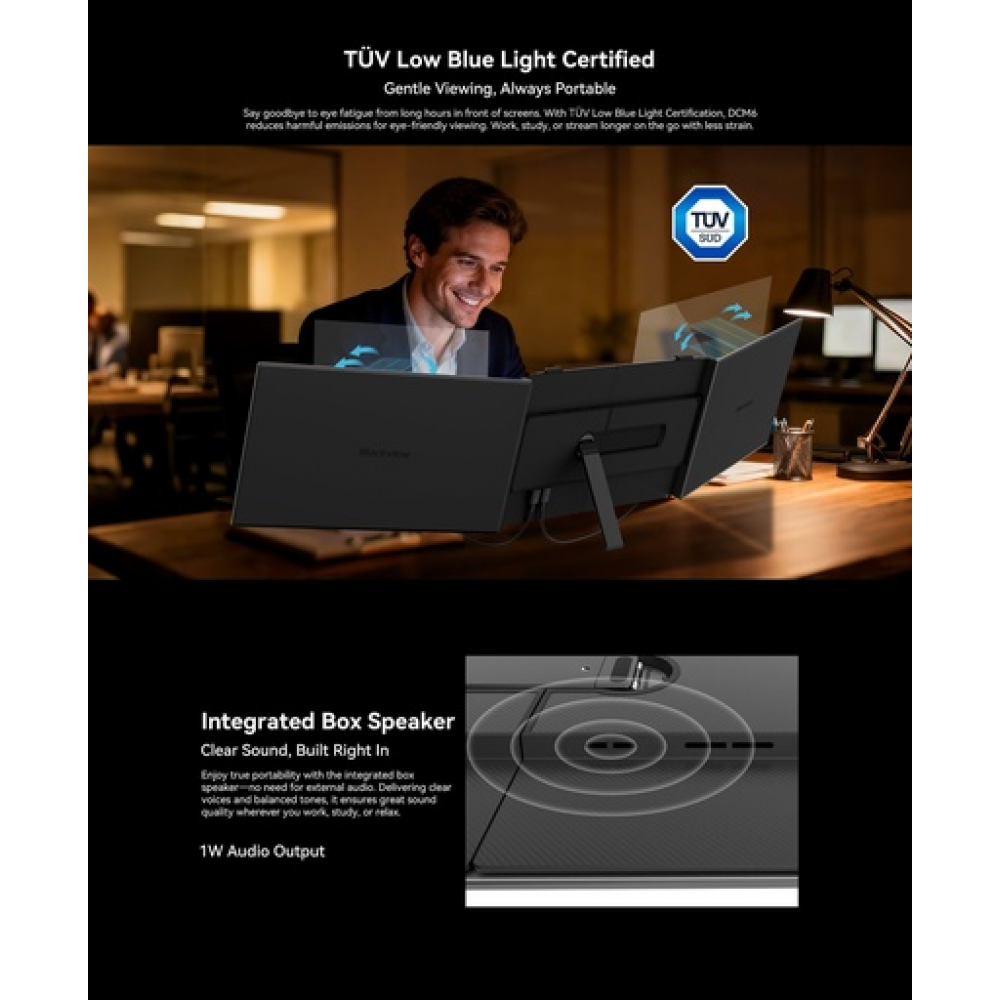 Blackview SCM6 14" IPS, 1080p FHD Laptop Screen One Extra Screen 