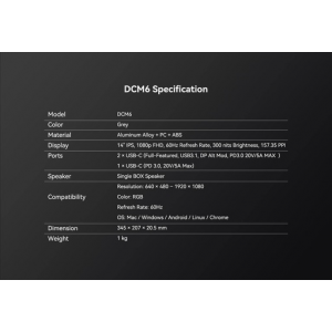 Blackview SCM6 14" IPS, 1080p FHD Laptop Screen One Extra Screen Blackview SCM6 14" IPS, 1080p FHD Laptop Screen One Extra Screen