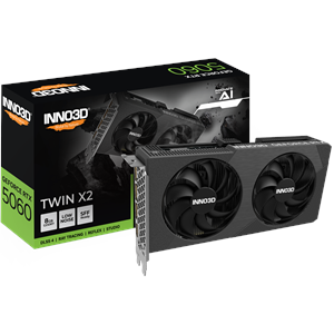 INNO3D GeForce RTX 5060 8GB GDDR6 – Twin X2 OC INNO3D GeForce RTX 5060 8GB GDDR6 – Twin X2 OC